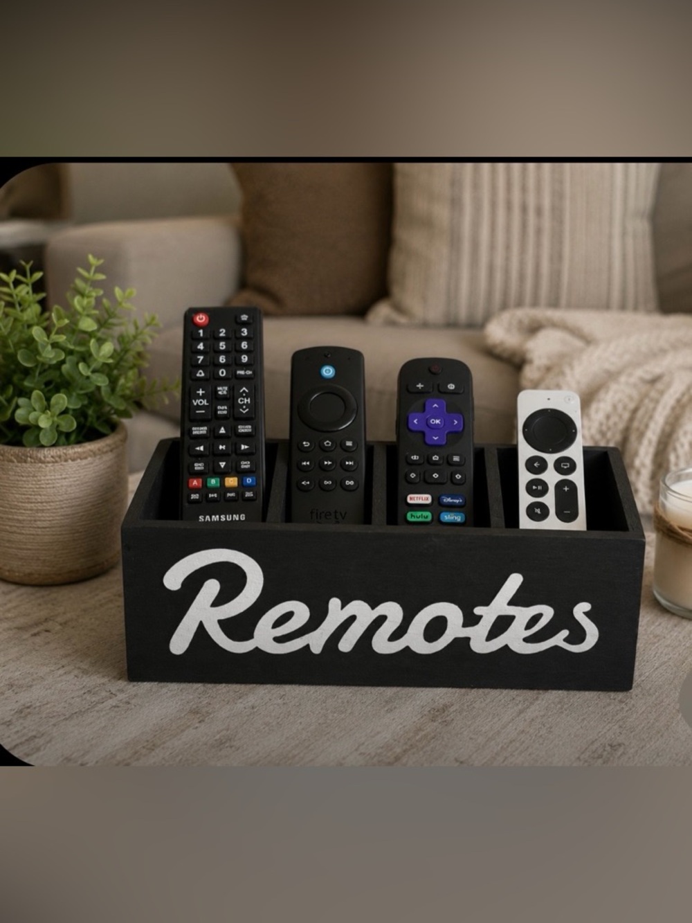 Remote Organizer in Black